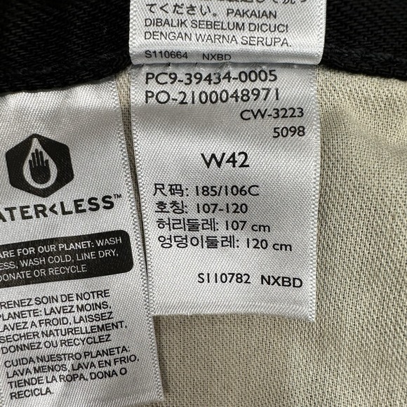 Levi's 469 Loose Fit Black Denim 12" Shorts Men‎ 42 Skater Streetwear Baggy New - Picture 7 of 12